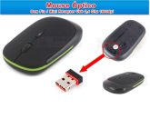 Mouse Óptico Sem Fio Com Mini Receptor Usb 2,4 Ghz 1600dpi