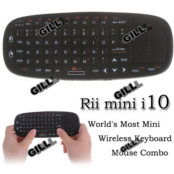 Teclado Sem Fio Touchpad De 2,4 Ghz Ir Remote Rii Mini I10
