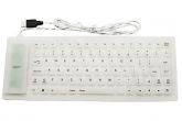 Teclado dobrável USB flexível de silicone